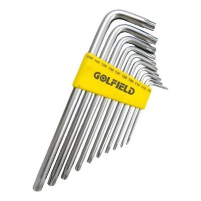 JOGO DE CHAVE TORX 10 PCS C/FURO